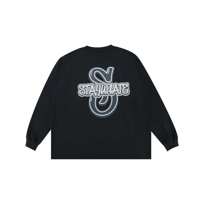 STAY UP LATE T Shirt Unisex Black-1
