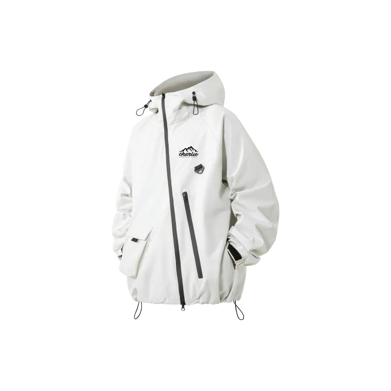 CHARLIE GOLF Water Resistant Windproof Wear Resistant Windbreaker Jacket Unisex-2