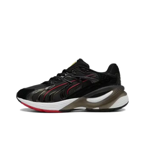 SCUDERIA FERRARI x PUMA Inverse Collection Anti Slip Wear Resistant Low Top Training Shoes Unisex Black