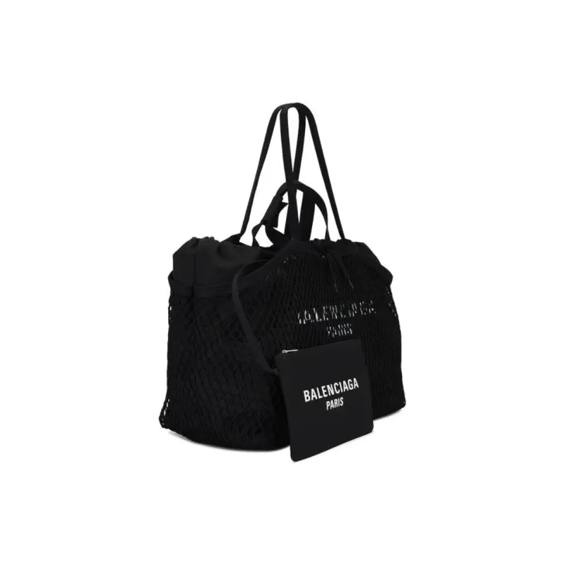 Balenciaga Logo Printed Layered Tote Bag-1