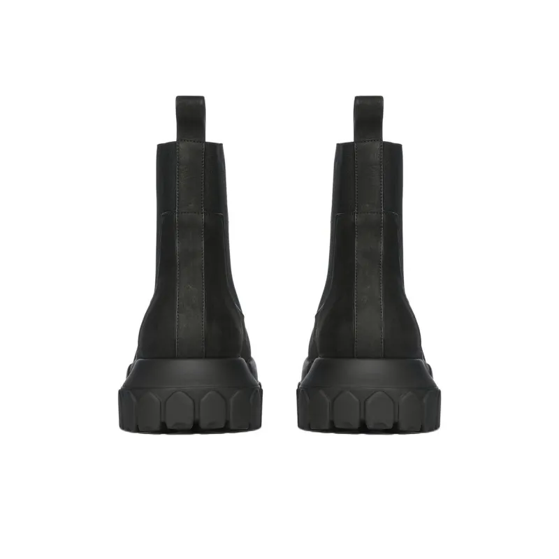 RICK OWENS/RO Bozo Short Chelsea Boots Women's Black-3