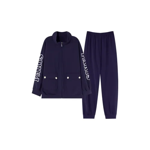 GOSO Pajama Set Women's Navy Blue