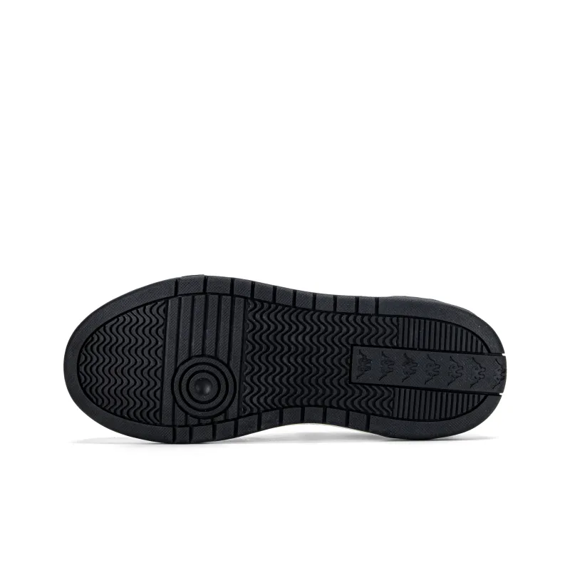 Kappa Cushioning Anti-Slip And Wear-Resistant Height Increasing Low-Top Casual Shoes Unisex Black White-12