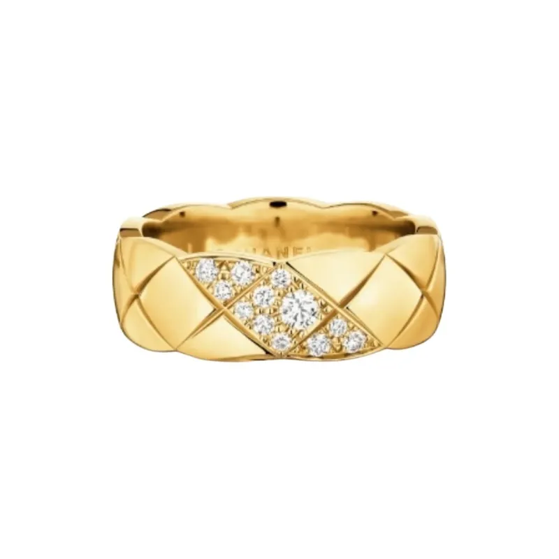CHANEL 18k Diamonds Rings Unisex Gold-0