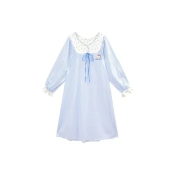 GUKOO x Hello Kitty Nightgown Women's Cloudy Mountain Blue