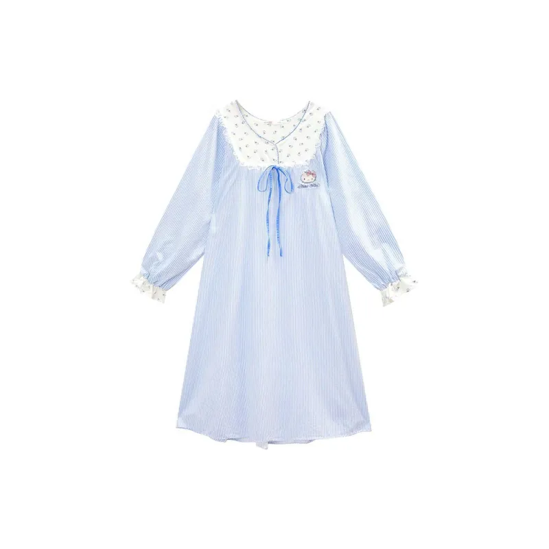 GUKOO x Hello Kitty Nightgown Women's Cloudy Mountain Blue-0
