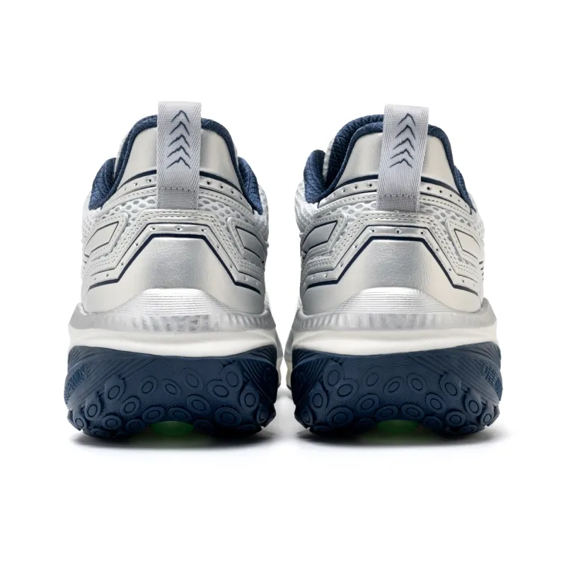 ONEMIX Cushioned Wear Resistant Coverage Low Top Chunky Sneakers Unisex Titanium Silver-5