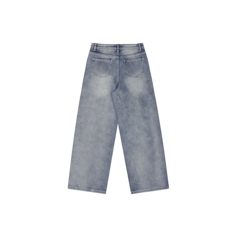 ELF SACK Jeans Women's Washed Denim Blue-1