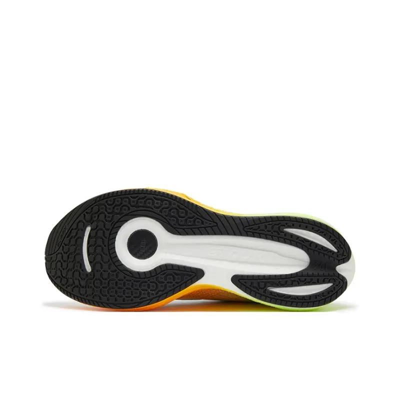 361° Wear Resistant Rebound Cushioning Low Top Casual Sprint Running Shoes Men's Orange Yellow-4