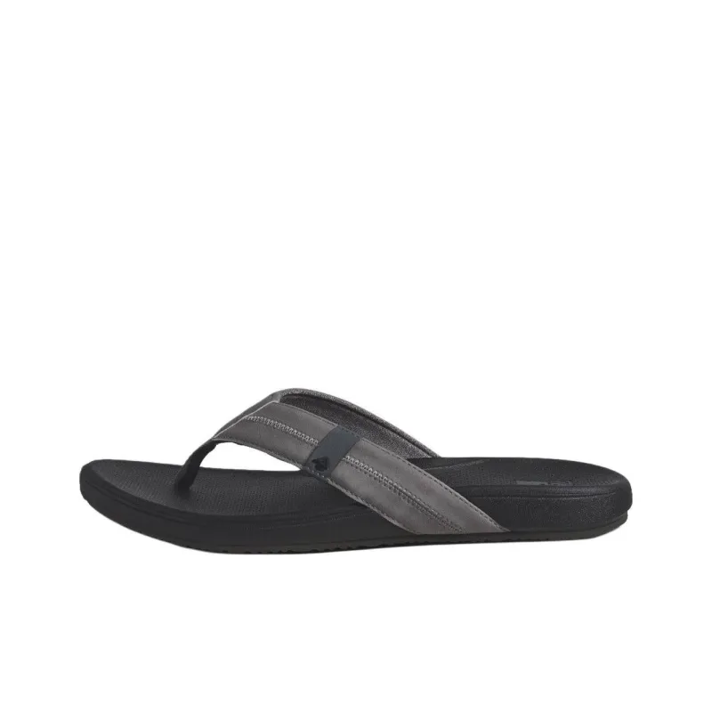 REEF Slip-Resistant Flip Flops Men's Gray Black-0