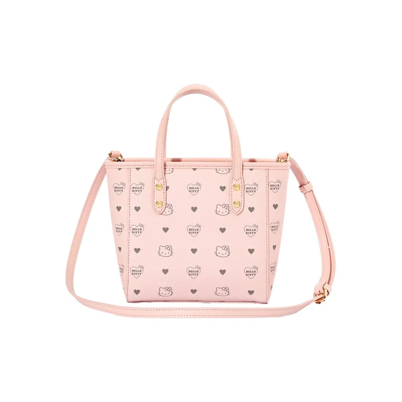 MESUCA Sanrio/Sanrio Kitty Series Synthetic Leather Tote Bag Shopping Bag Shoulder Bag Handbag Small Size Women's Pink-4