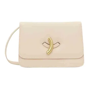 Little Liffner Cow Leather Shoulder Bag Small Size Women's Light Beige