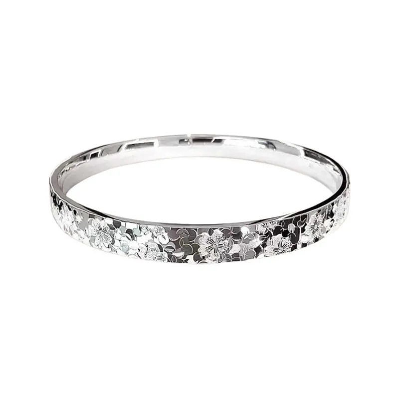 Hui Xuan Charm 999 Fine Silver Bangles Women's-0