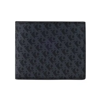 CALVIN KLEIN Cow Leather Wallet Men's Space Black