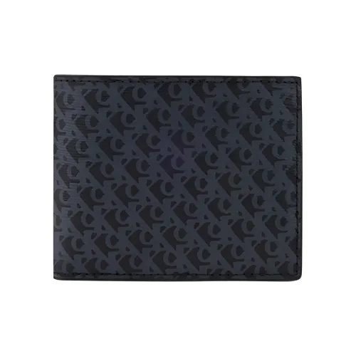 CALVIN KLEIN Cow Leather Wallet Men's Space Black