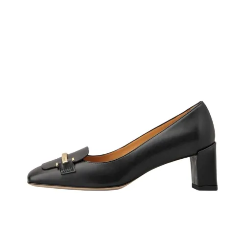TOD'S Block Heel High Heels 5cm Women's Black