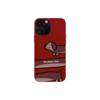 XIANGRIKE TPU Material Sausage Dog Phone Case Compatible With IPhone 15/14 Plus/13/12/11/15 Pro Max/XS/XR/XS Max/8 Plus