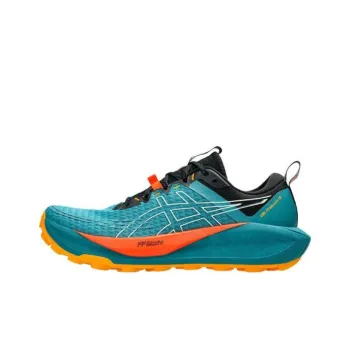 Asics GEL TRABUCO 13 Anti Slip Wear Resistant Low Top Running Shoes Men's Green