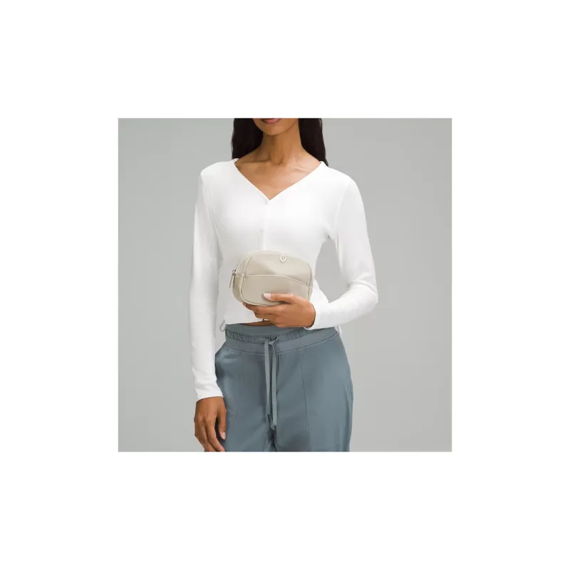 Lululemon Nylon Storage Bag Mini Women's Beige-3