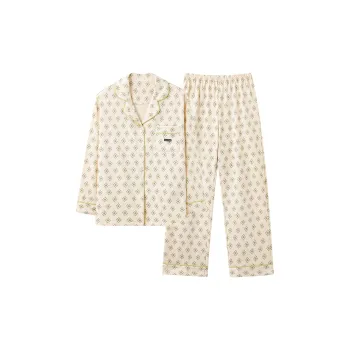 XIAFENYAN Pajama Set Women's Apricot