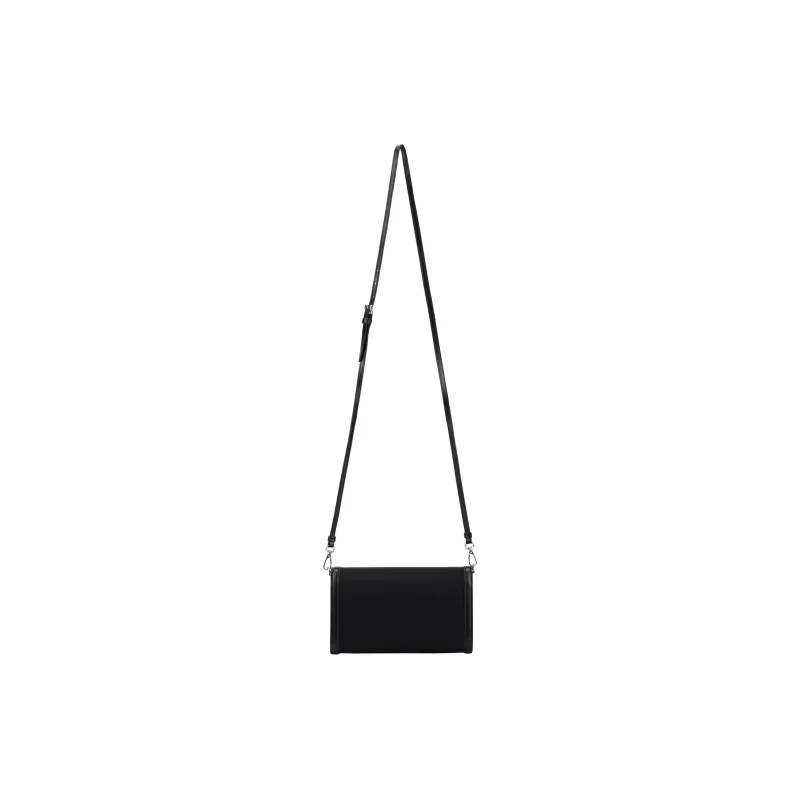 PRADA Nylon Fabric With Saffiano Leather Shoulder Bag, Crossbody Bag Women's Black-4
