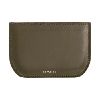 Lemaire Calfskin Card Holder Women's Khaki Green