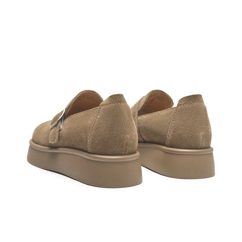 Hotwind Pinecone Grey Series Casual Single Shoes Women's Khaki-2