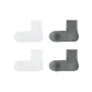 4 Pack: White/White/Light Gray/Light Gray