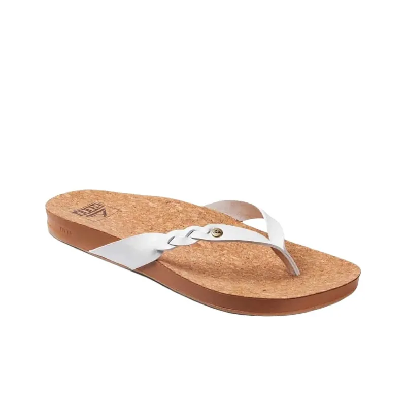 REEF Abrasion-Resistant Slip-Resistant Flip Flops Women's White Brown-2
