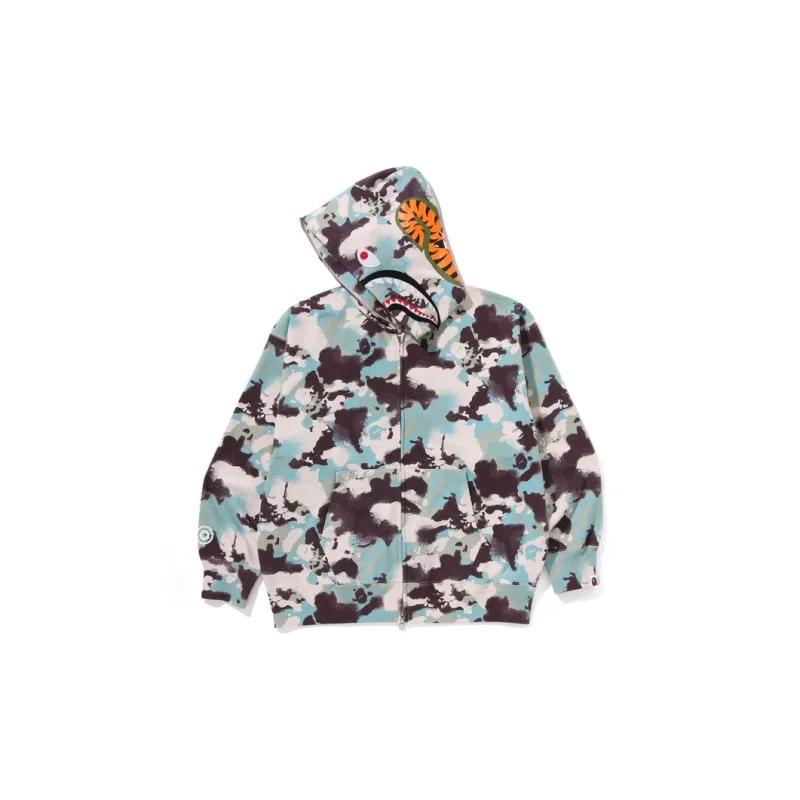 Bape Map Camo Shark Full Zip Hoodie-6