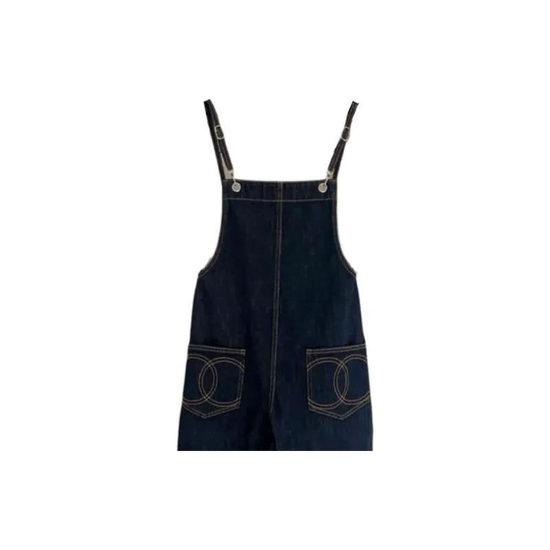 CHANEL Jumpsuits Women's Blue-3