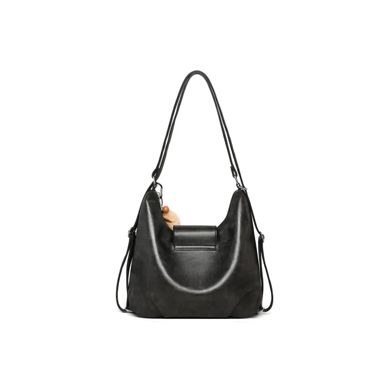 C°BANNER Synthetic Leather One Shoulder Underarm Tote Regular Women's Coffee/Brown/Black-13
