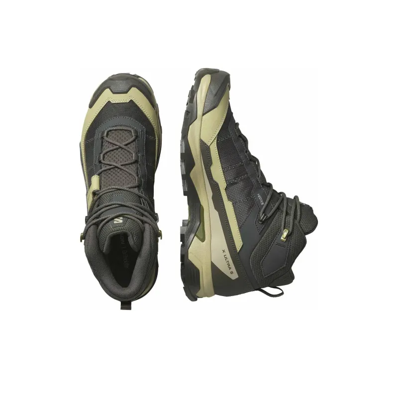 SALOMON X Ultra 5 Mid GORE TEX 'Peat Grey Green'-2