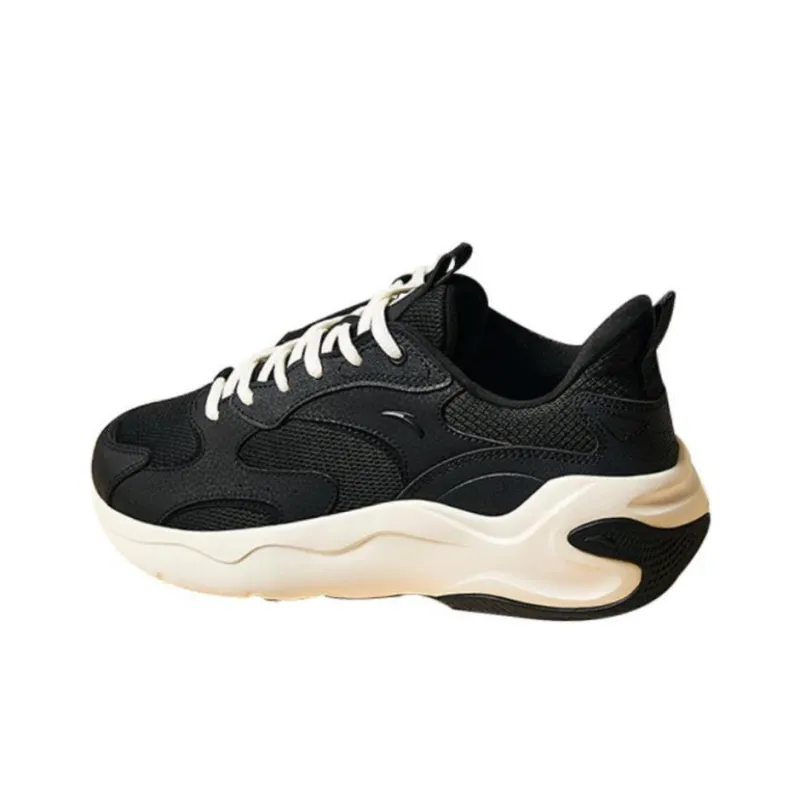 Anta Gravitation Height Increasing Chunky Sneakers Men's Black-0