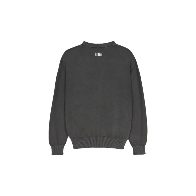 MLB Basic Boston Red Sox Knitwear Unisex Charcoal Gray-1