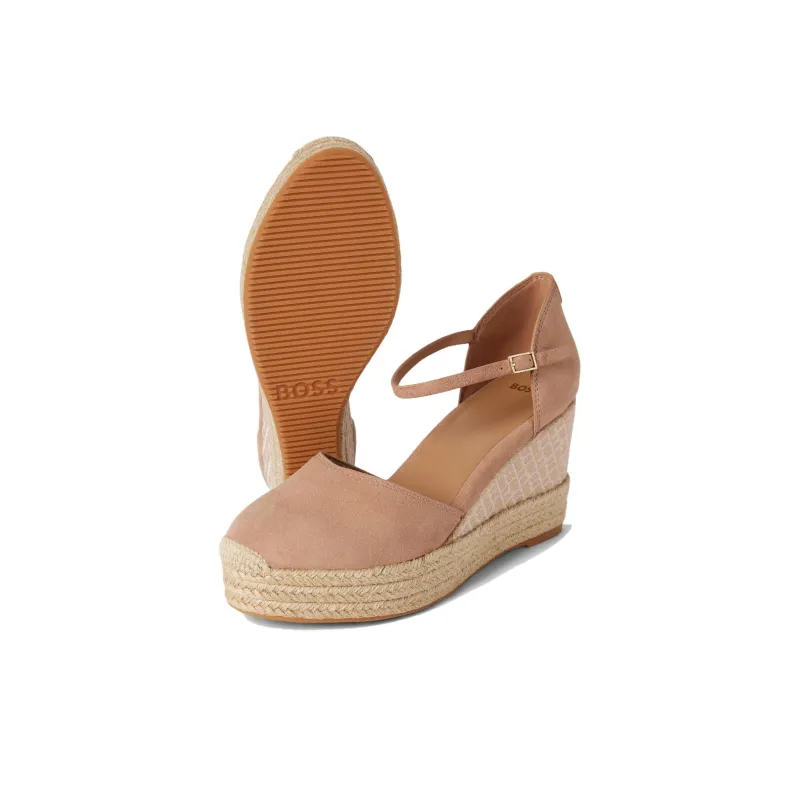 HUGO BOSS Wedge Heel High Heels Women's Beige-4