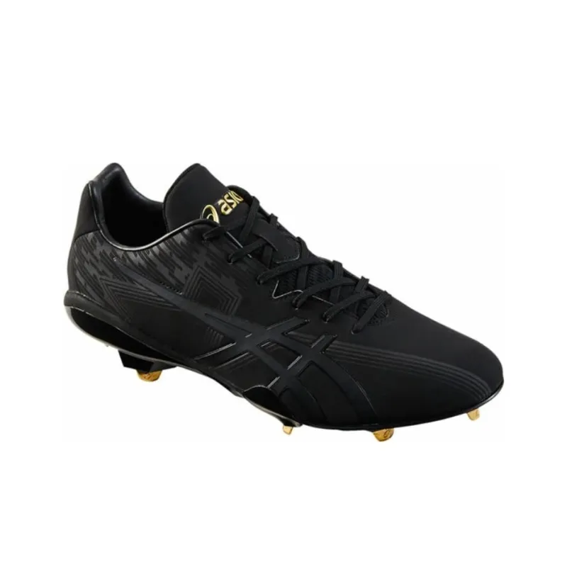 Asics Goldstage Low Top Upper Height Abrasion Resistant Slip Resistant Functionality Baseball Shoes Men's Black-2