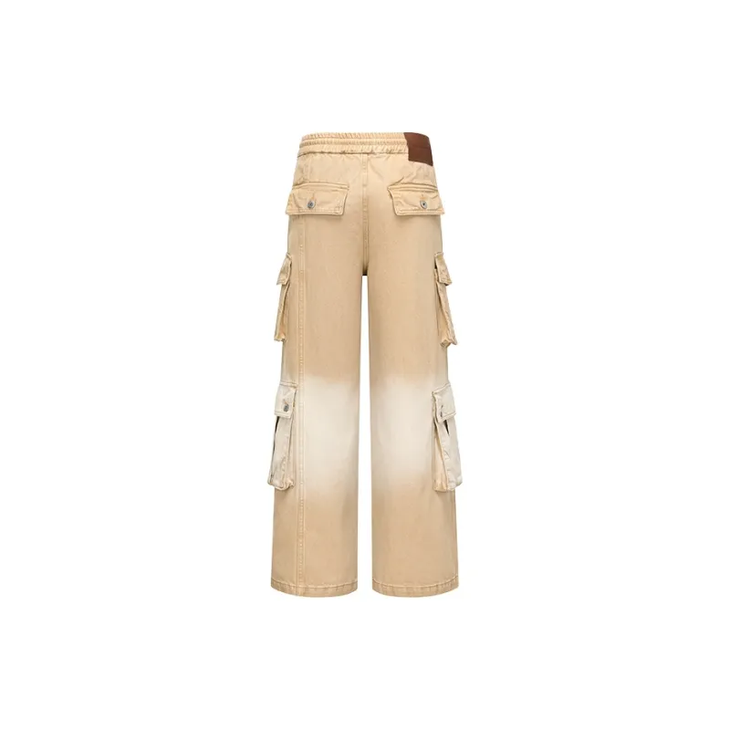 Feng Chen Wang SS25 Jeans Unisex Khaki-1