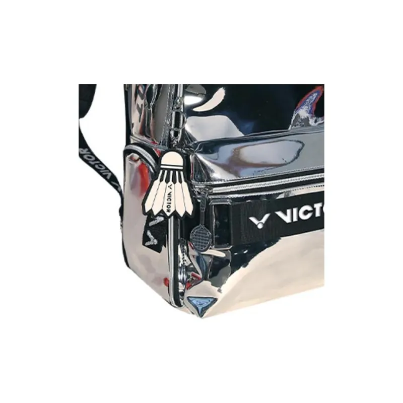 VICTOR PU With Polyester Backpack Unisex Shimmering Silver-4