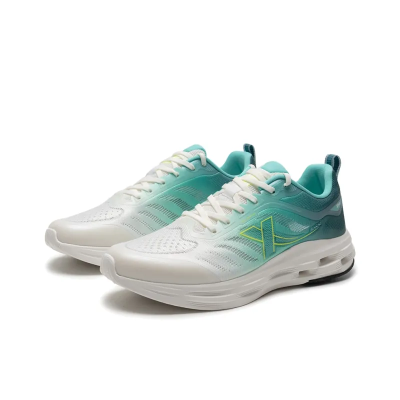 XTEP Breathable Lightweight Low Top Running Shoes Men's White Green-6