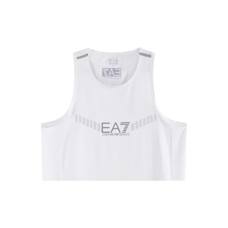 EMPORIO ARMANI EA7 Tank Tops Men White-2
