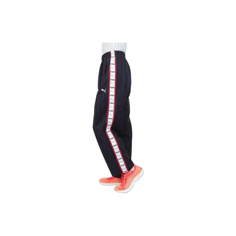 PUMA Knit SHADOW STRIPE Knitted Sweatpants Men's Marine Blue-4