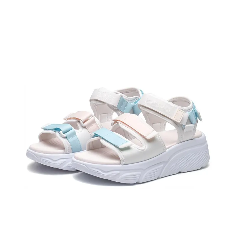 XTEP Beach Sandals Women's Micro White/Pure Pink-1