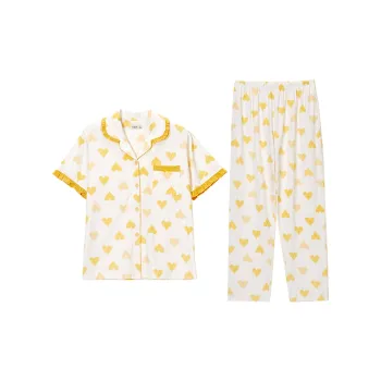 DAERLI Pajama Set Women's Yellow