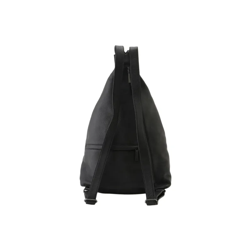Yohji Yamamoto Cow Leather Backpack Unisex Black-2