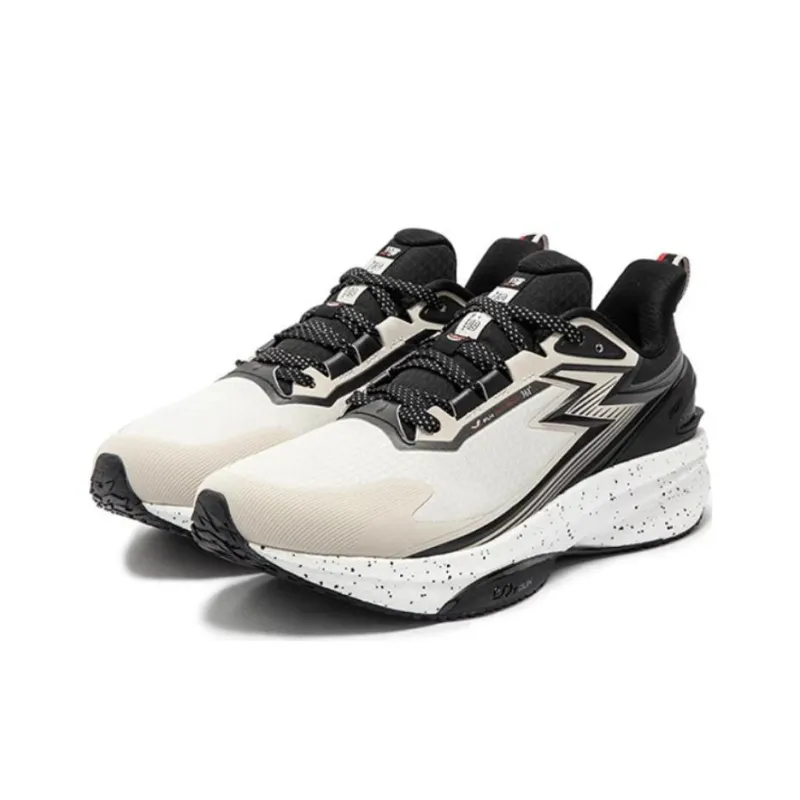 361° Rainproof Screen 8.0 Cushioned Slip Resistant Low Top Running Shoes Men's Beige Black-2