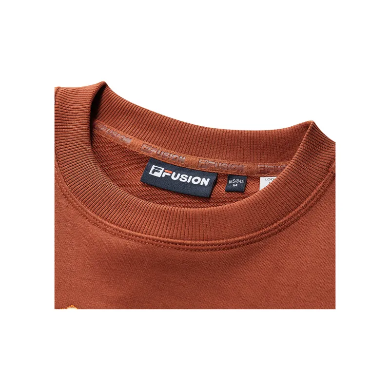 FILA FUSION Sweatshirt Women's Brown Orange-3