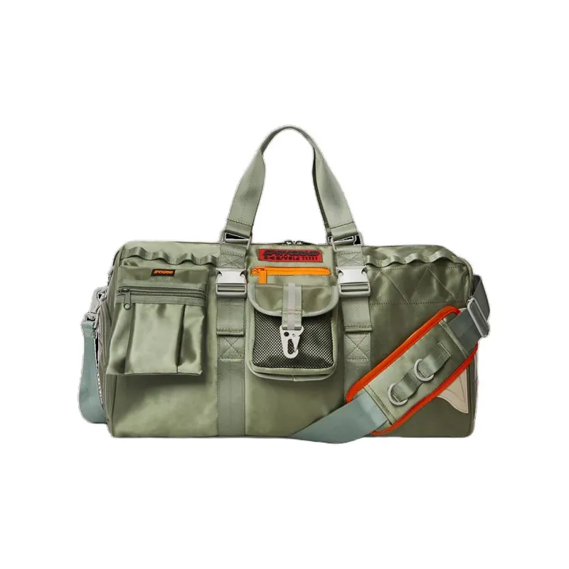 SPRAYGROUND Polyester Portable Travel Bag Unisex Green-4
