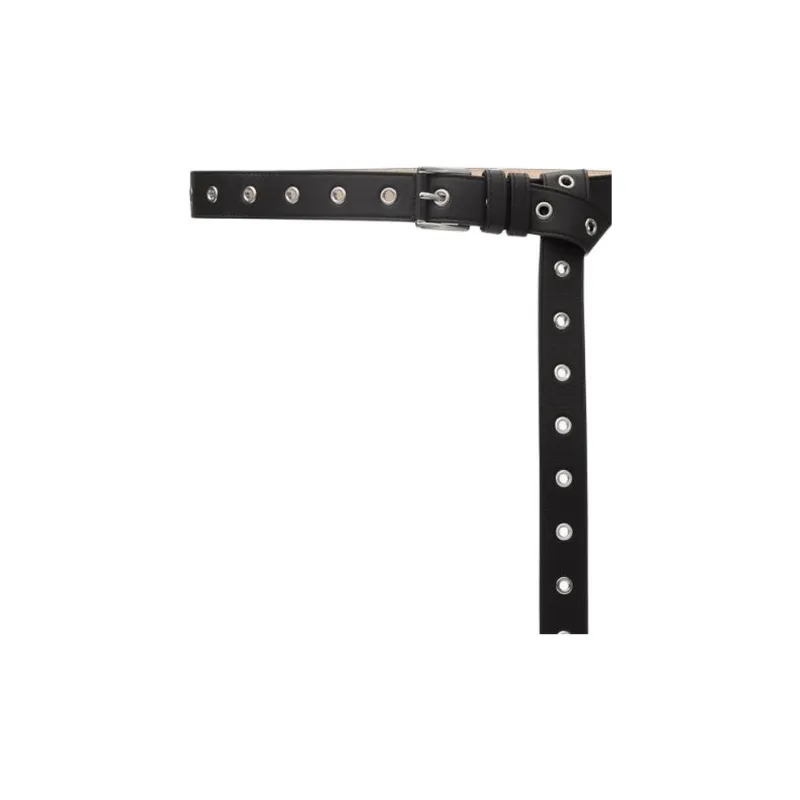MICHAEL KORS Colby Grommeted Leather Belt-2