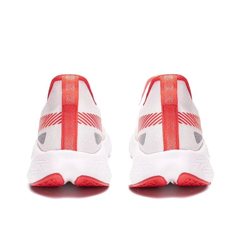 VICTORY LIGHT Durable Cushioning Low Top Casual Running Shoes Unisex White Red-3